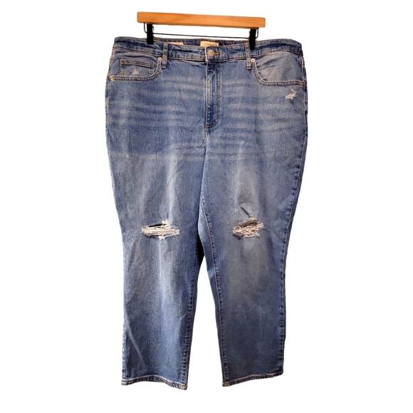 Universal Thread, NWT, Jeans, High-Rise 90s Slim, Distressed, Women's sz 20 Reg, - Picture 1 of 4